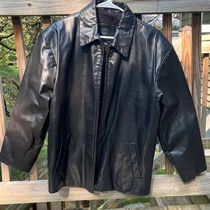 Easywear Men’s Heavy Leather Jacket - Size 50